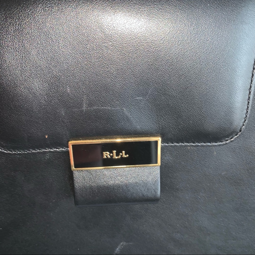Ralph Lauren leather black shoulder bag - Picture 6 of 14